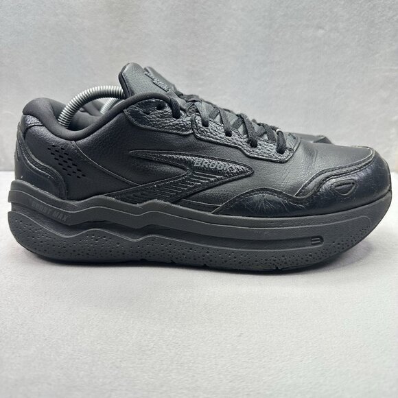 Brooks Ghost Max L Mens Size 11.5 (D) Shoes Black Leather Athletic Running